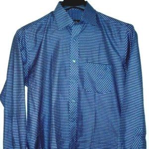 New Men's Dolce & Gabbana D G Button Up Long Sleeve Dress Shirt Check 16.5 / 42